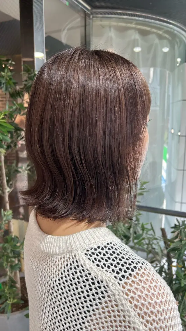 ミディアム カラー ブラウンカラー ピンクカラー ピンクブラウン ヘアカラー デザイン/ボブ/ メンズ/ココネ⭐️のヘアスタイル