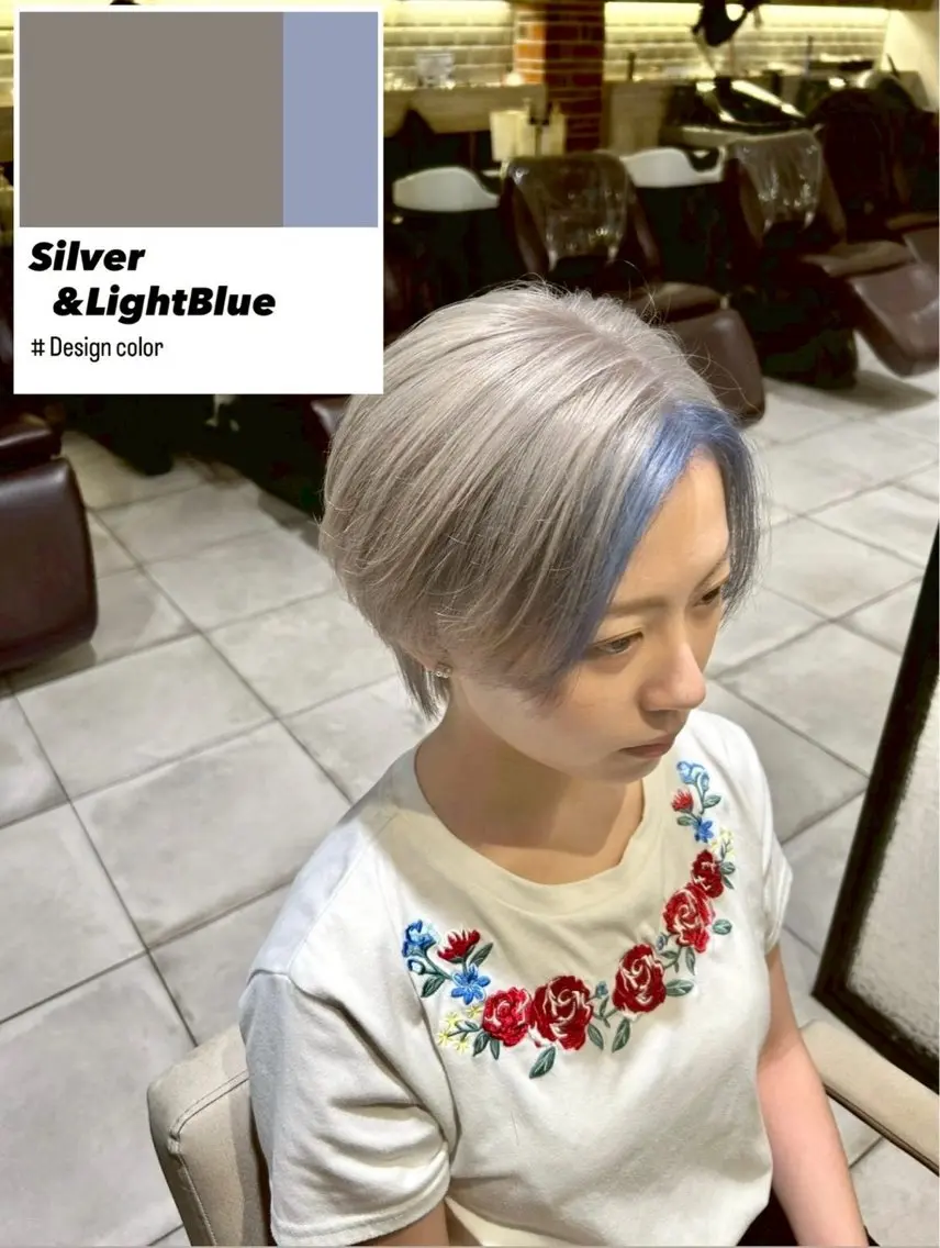 ショート カラー ヘアカラー ✨ カラーリストひろき✨のヘアスタイル