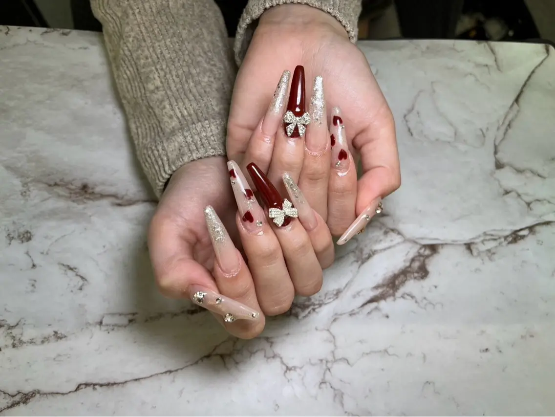 ネイル リボン NAIL salon ACEのネイルデザイン