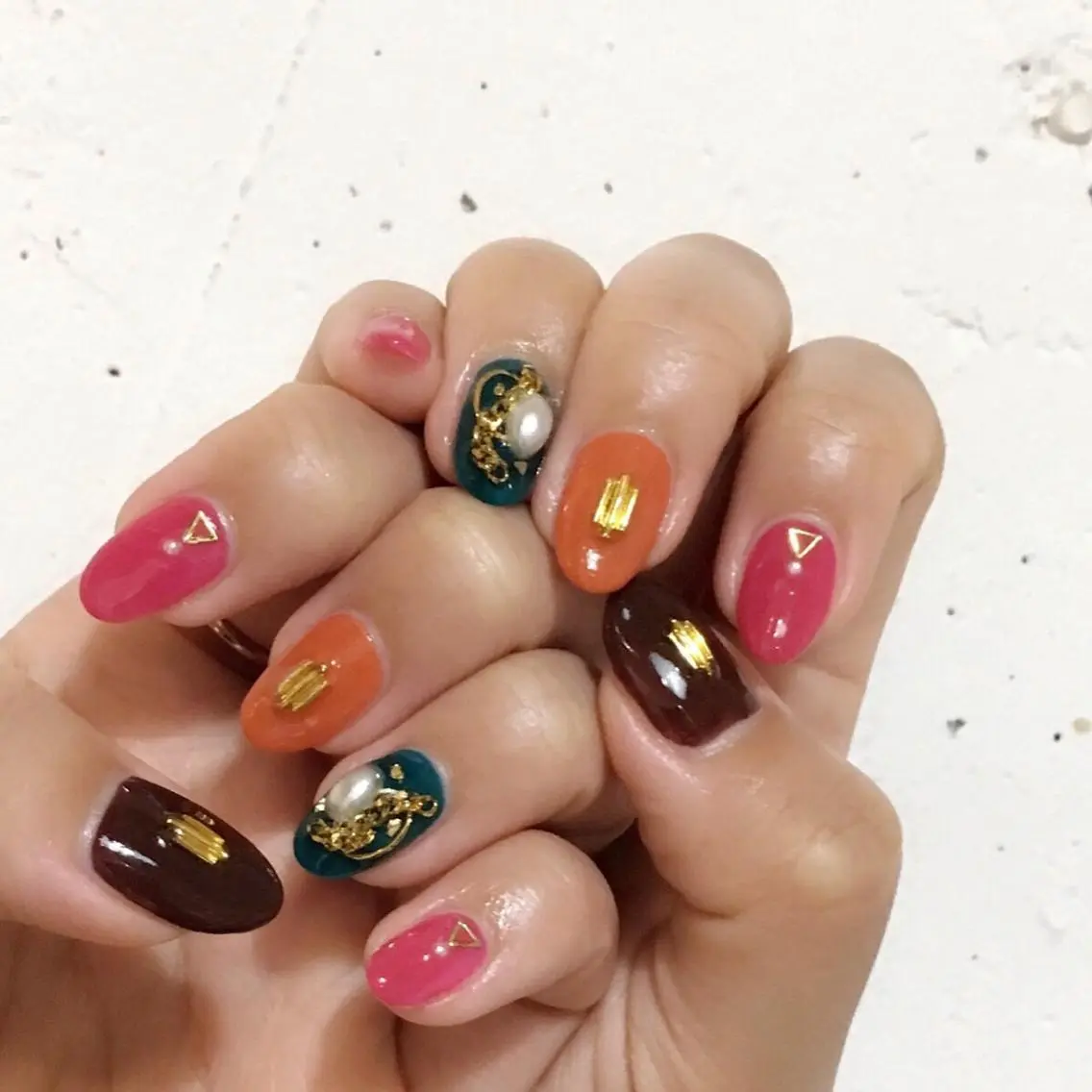 ネイル アートネイル ジェルネイル 持ち込み ワンカラーネイル ハンドネイル nail salon Soeurのネイルデザイン