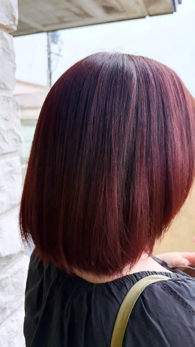 カラー ルプラボウ すぎやまみほのヘアスタイル