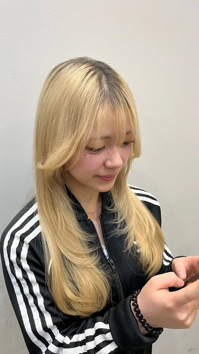 セミロング 岡野 豪のヘアスタイル