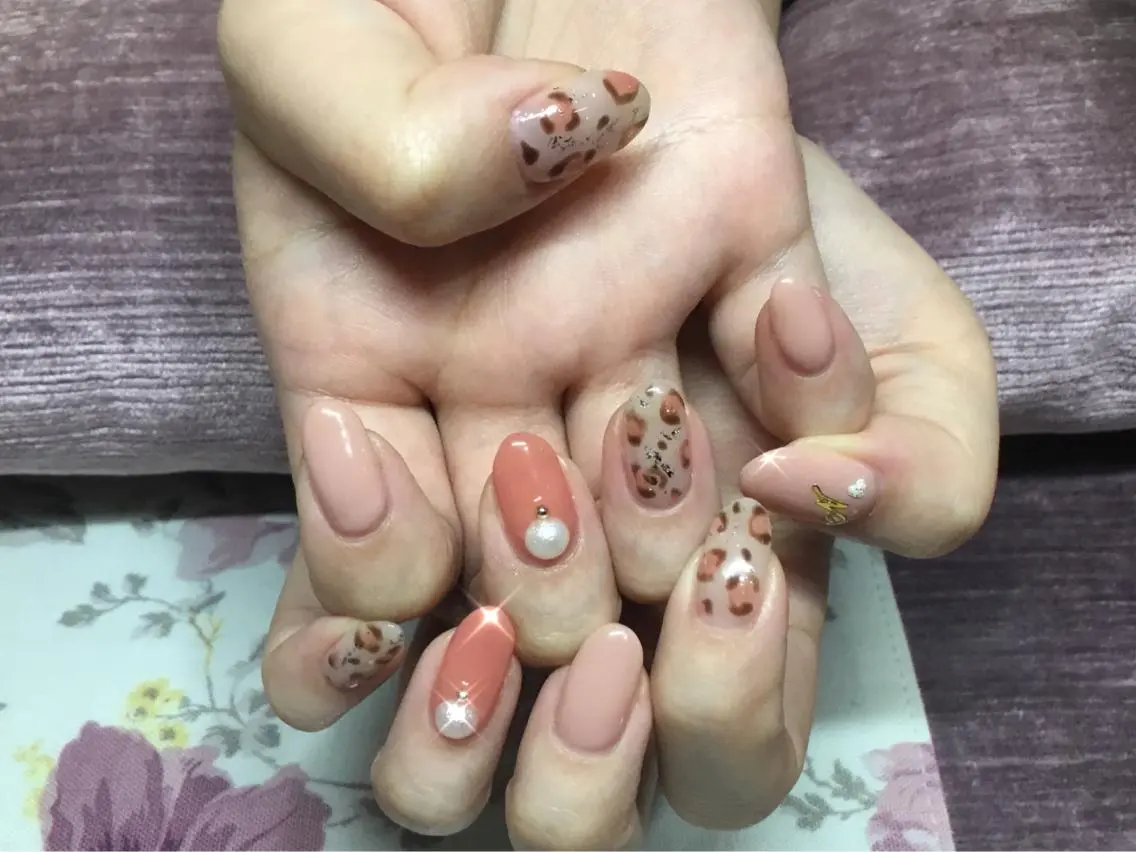 カラー ネイル ガーリー プライベートサロン jewel nailのネイルデザイン