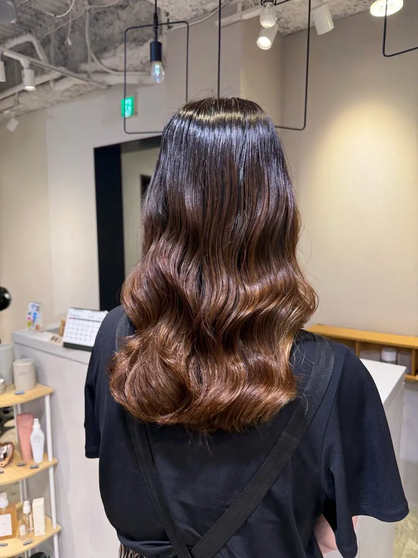 【新規限定価格🌀]cut +ロングパーマ+2step treatmentの写真