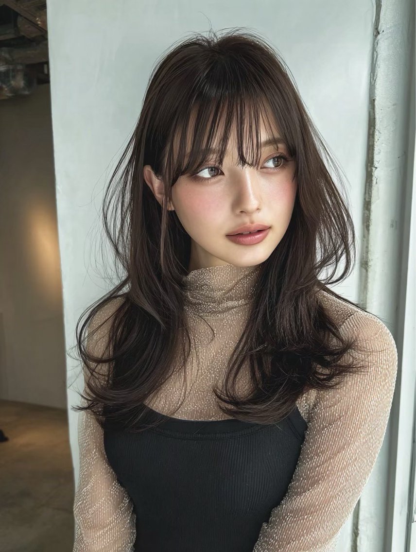 ロング カット ヘアカラー 透明感/似合わせ/ 村田七夕のヘアスタイル