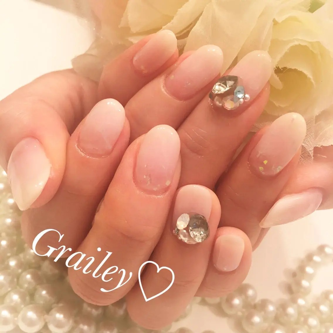 ネイル ストーンネイル nail makoのネイルデザイン