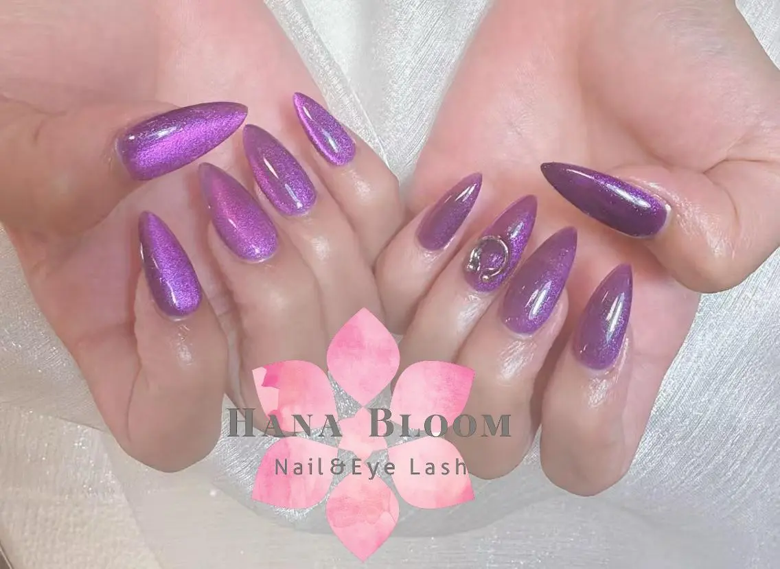ネイル 長さ出し フットネイル 韓国ネイル マグネットネイル 持ち込み ハンドネイル ハンドケア Hana Bloom Nail Salonのネイルデザイン