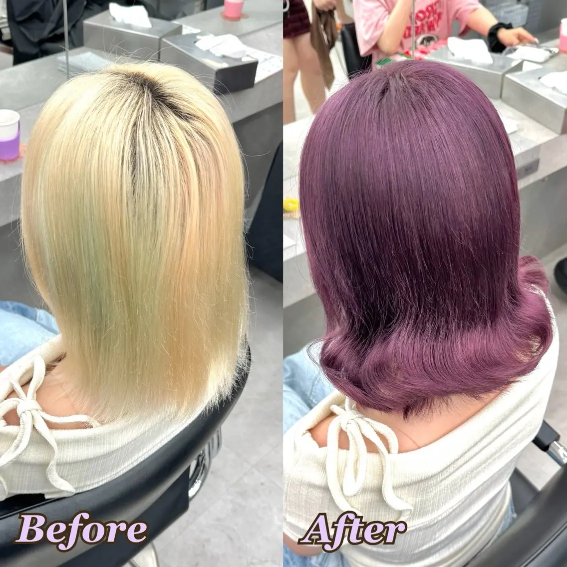 カラー ヘアカラー ヘアメ🎀ハイトーン 🩵エクステ🪄しほのヘアスタイル