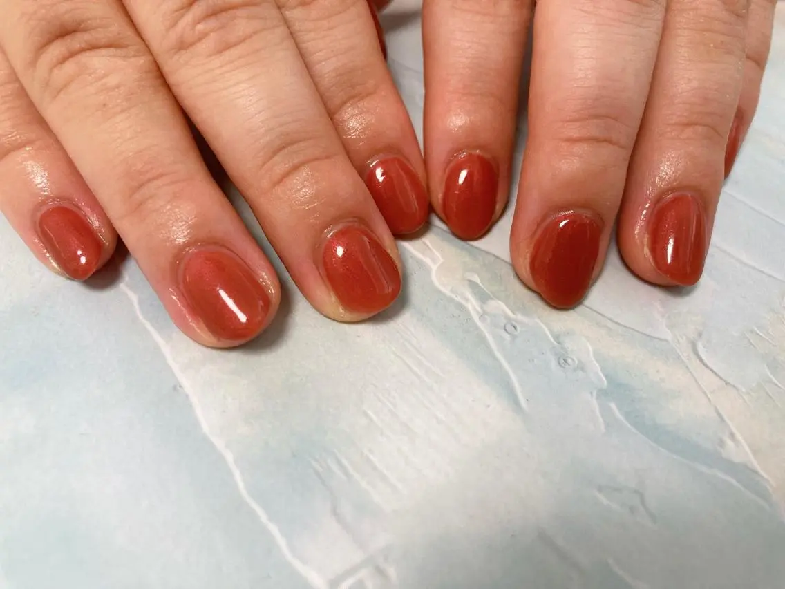 ネイル ワンカラーネイル ハンドネイル mogunail &blowのネイルデザイン
