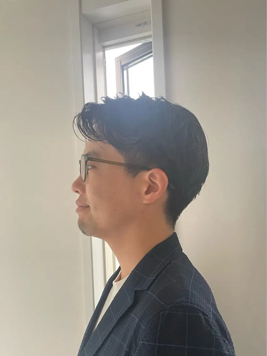 ショート メンズ メンズパーマ くせ毛 🌈月1夜モデル募集 📩ください⭐️のヘアスタイル