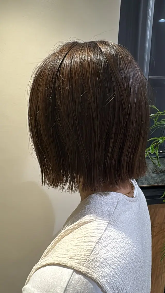 ミディアム ヘアカラー 木多 成明のヘアスタイル