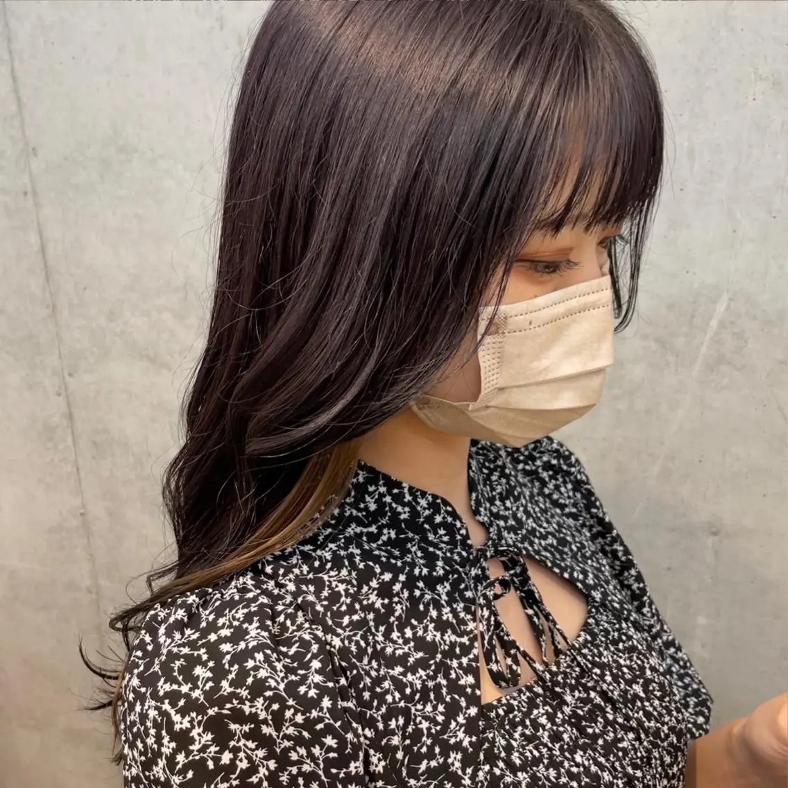 セミロング ヘアカラー shun 原宿/表参道のヘアスタイル