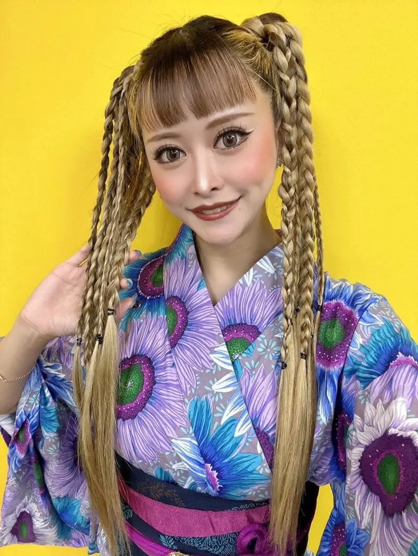 ロング ヘアアレンジ 浴衣 新宿｜ヘアセット専門 ｜aira*｡ﾟのヘアスタイル
