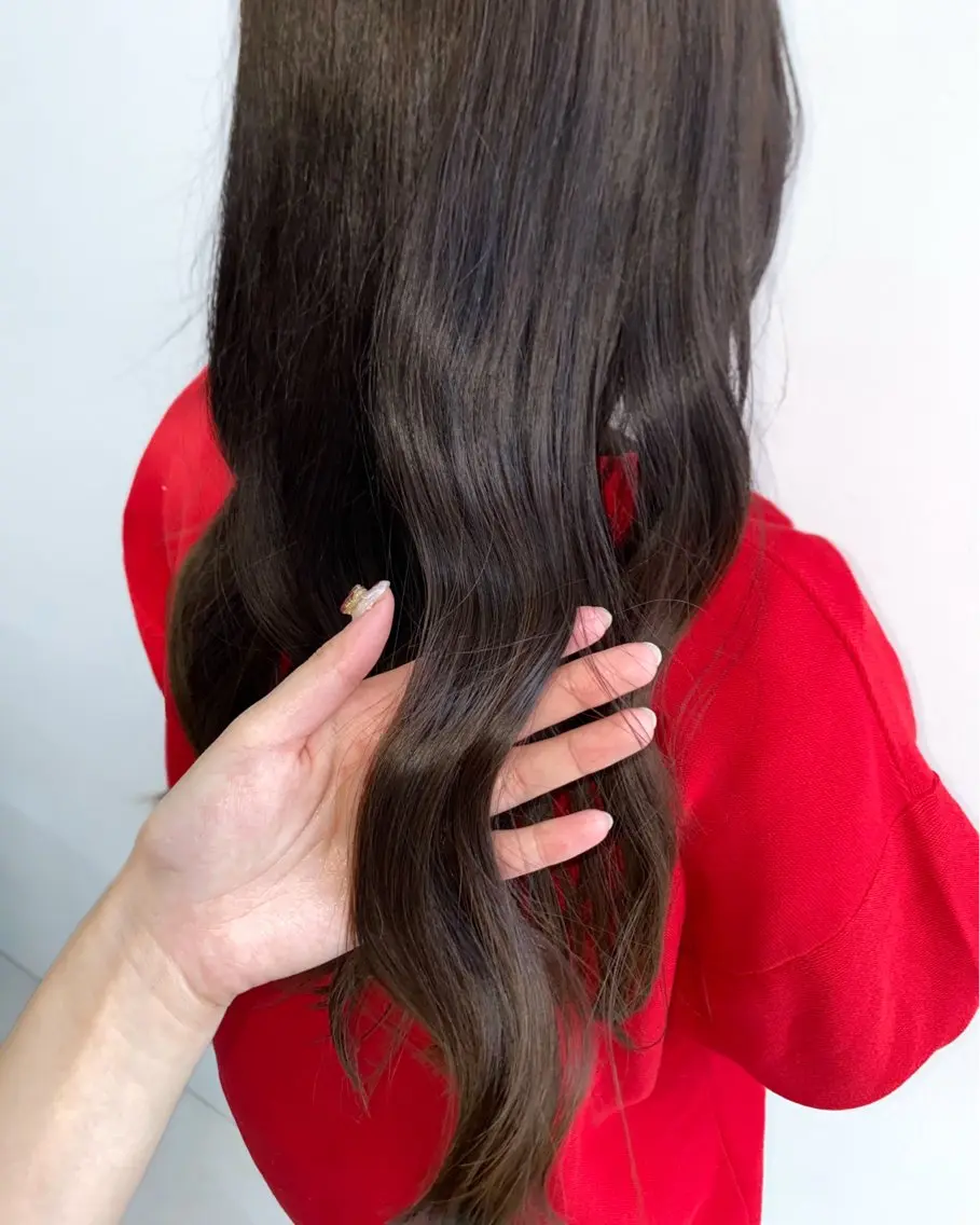 ロング カラー グレージュ 🌈似合わせカラー 🎀 MIO🌈のヘアスタイル