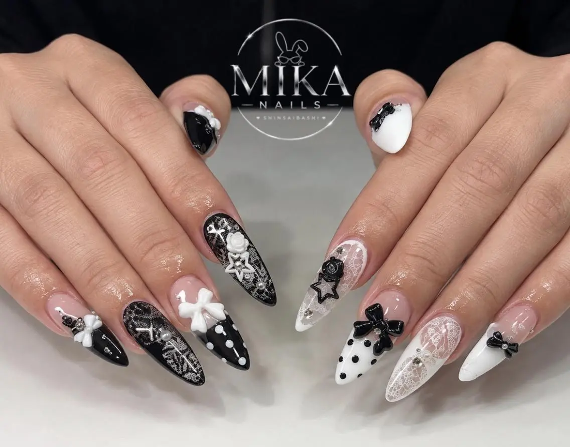 ネイル アートネイル チークネイル ドット フットネイル フレンチネイル Mika Nailsのネイルデザイン