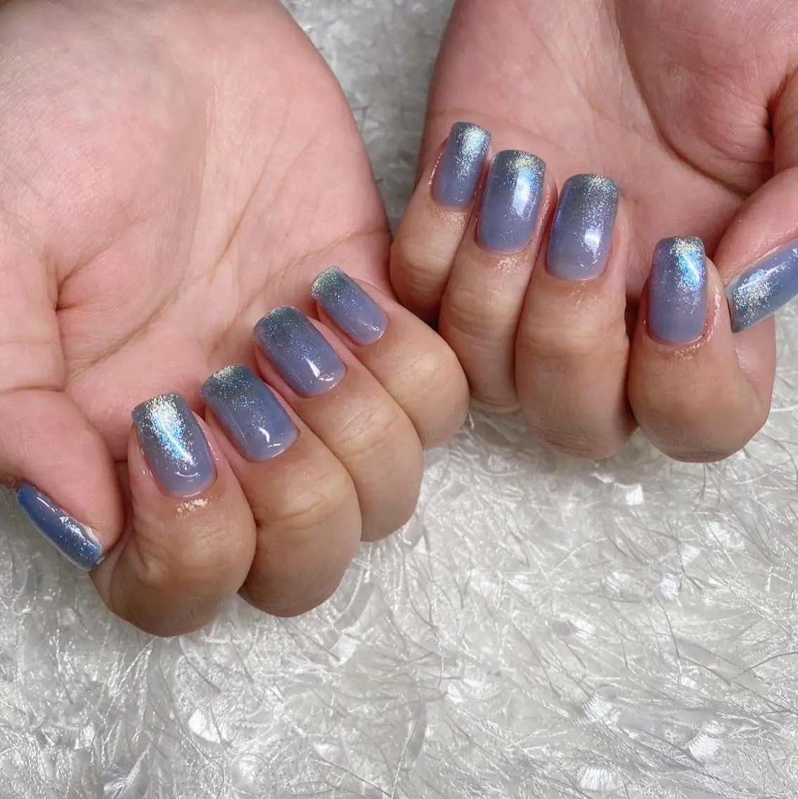 ネイル 長さ出し ジェルネイル グラデーション 韓国ネイル マグネットネイル ハンドネイル Nail&eye Belire 新宿のネイルデザイン