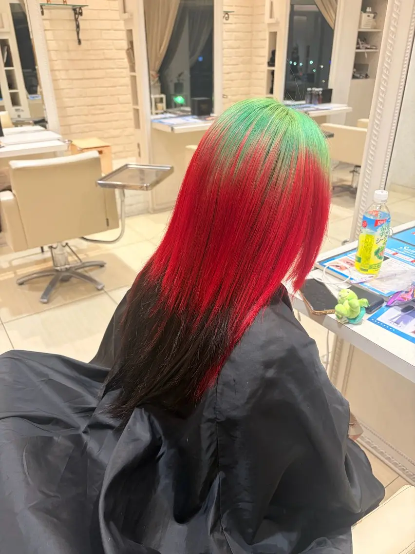 ロング カラー 白金台カラーリスト あきよしのヘアスタイル