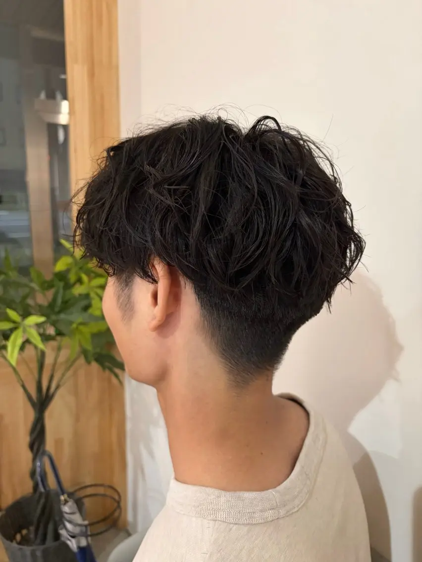 メンズ カット パーマ 大阪 天王寺 attraitななかのヘアスタイル