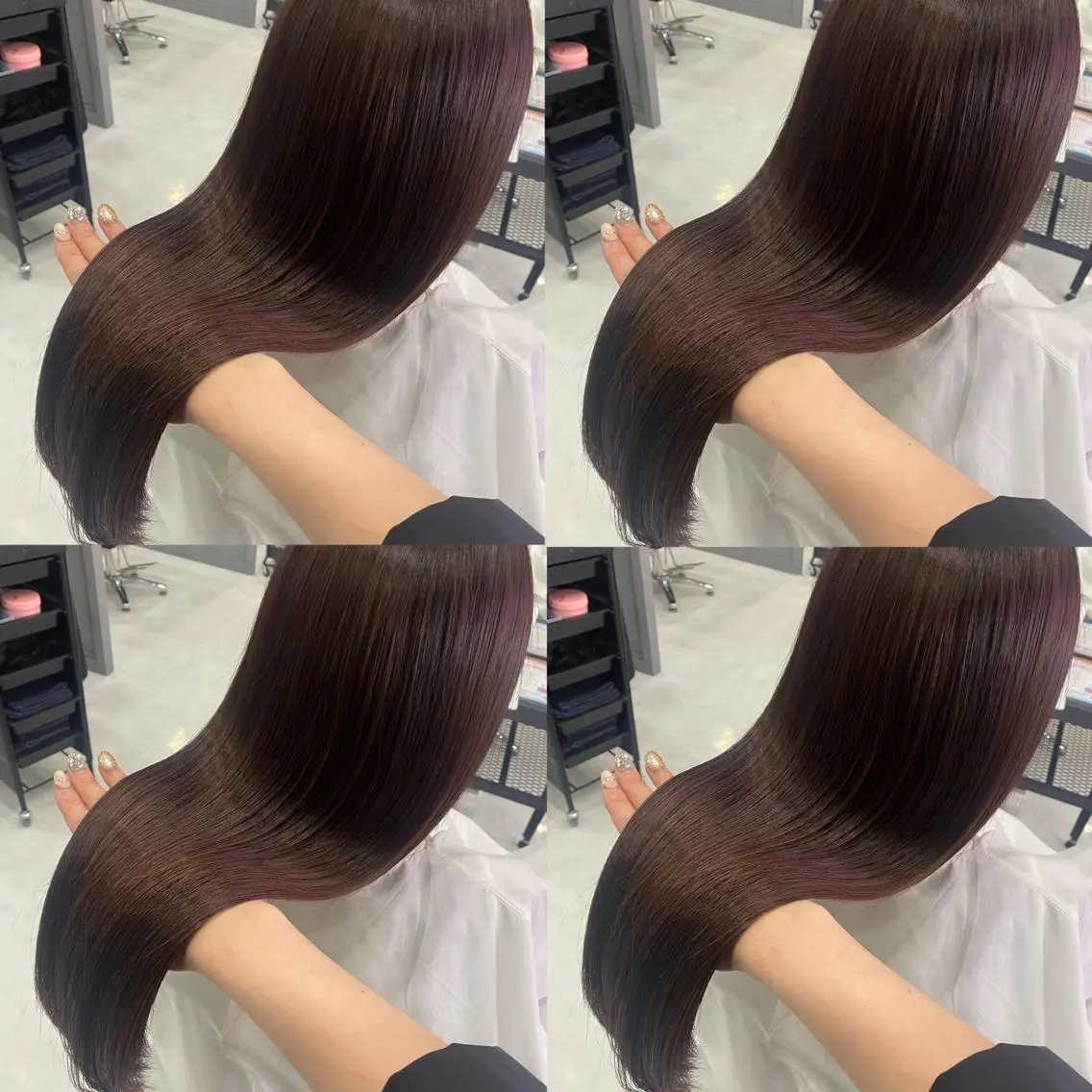 ロング カラー カット ヘアカラー トリートメント 髪質改善×矯正🫧 韓国ヘアasamiのヘアスタイル