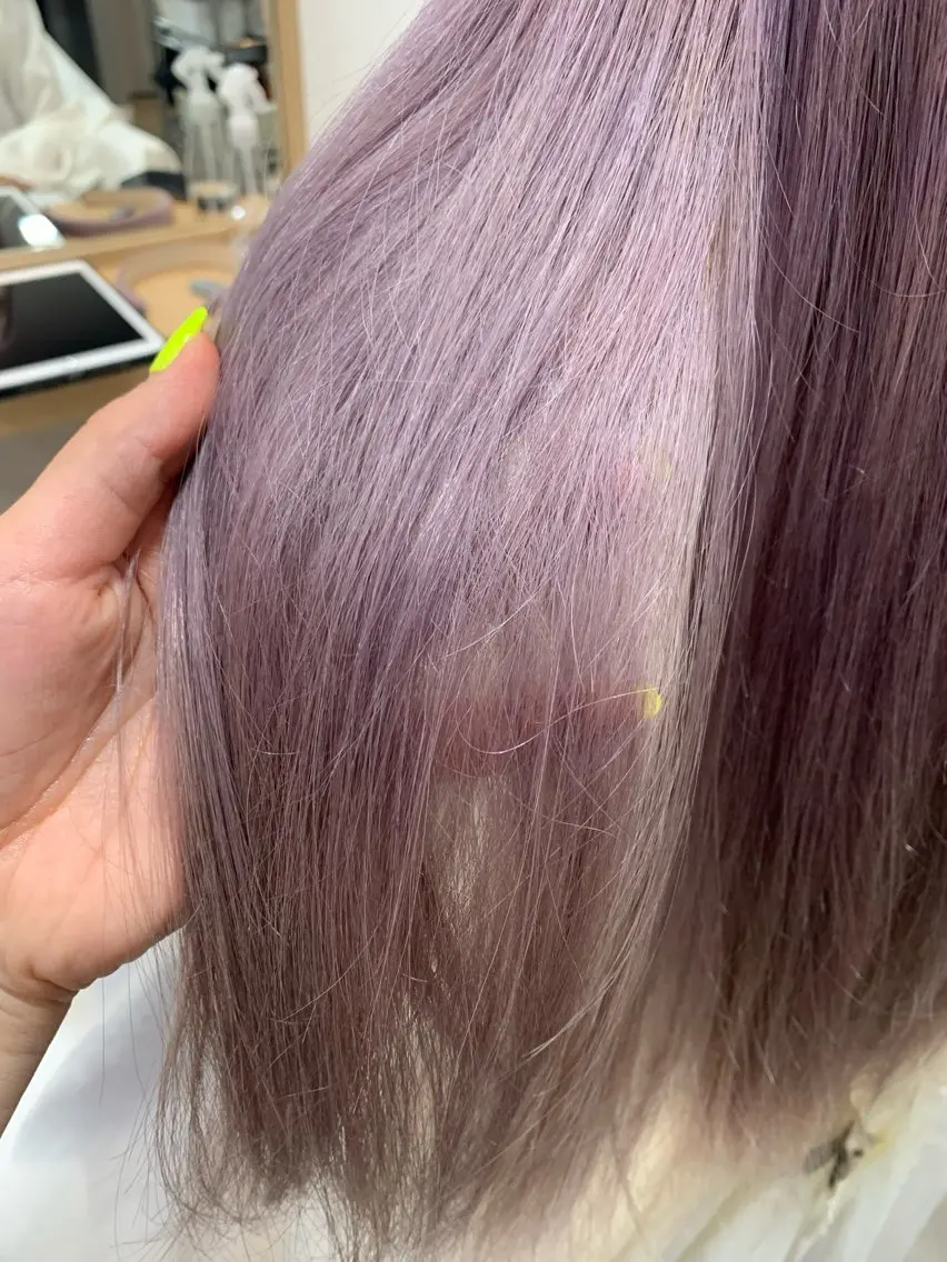 ロング カラー ヘアカラー トリートメント ヘアセット 透け感✨ダメージレス カラーHana🤍のヘアスタイル