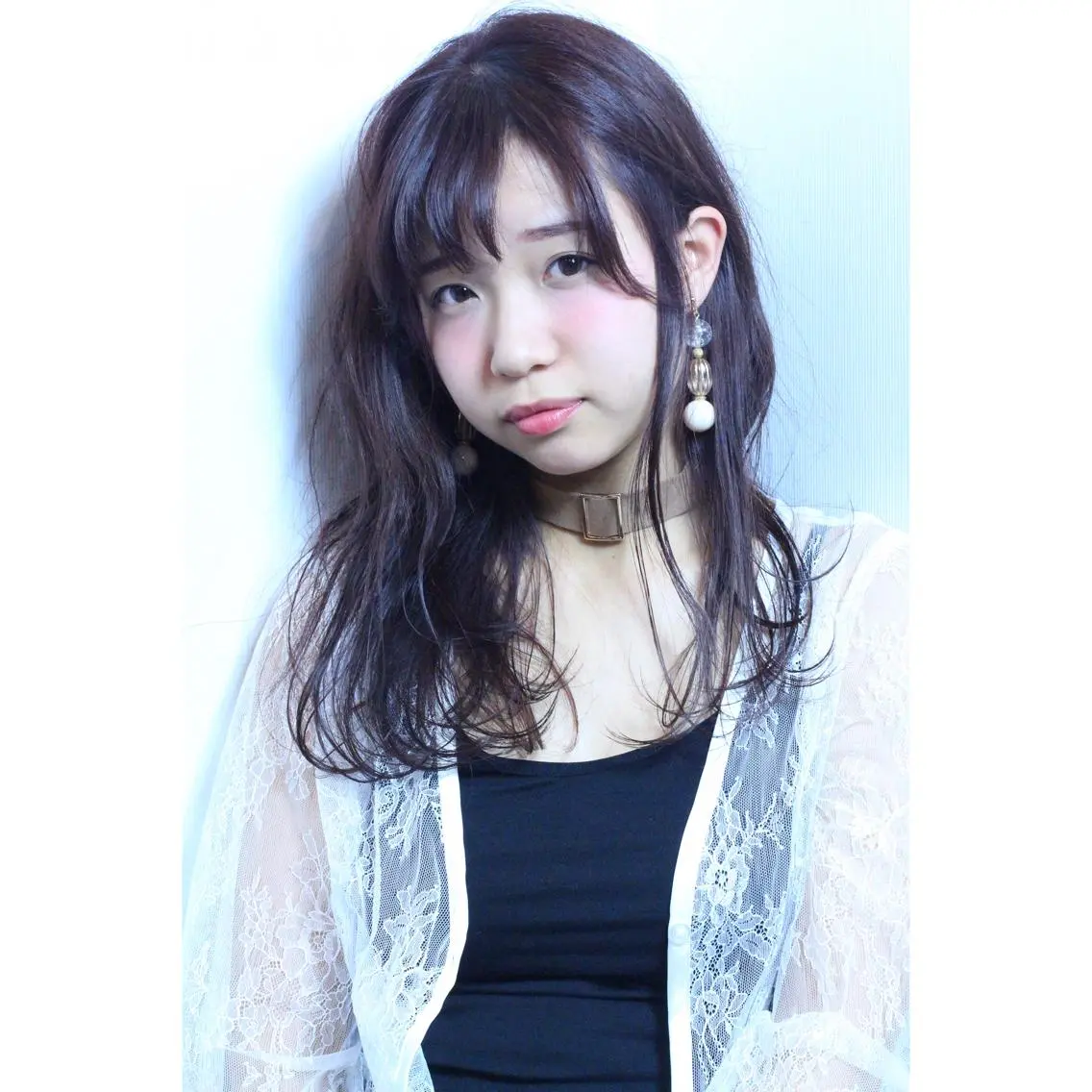 ロング カラー パーマ 安達 俊亮のヘアスタイル