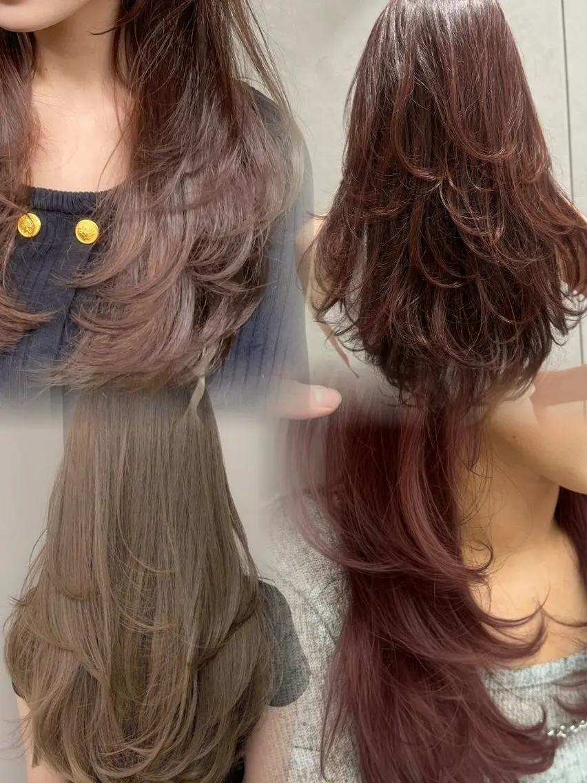 ロング カラー カット ヘアカラー トリートメント レイヤー/縮毛矯正 マスター✨️タケルのヘアスタイル