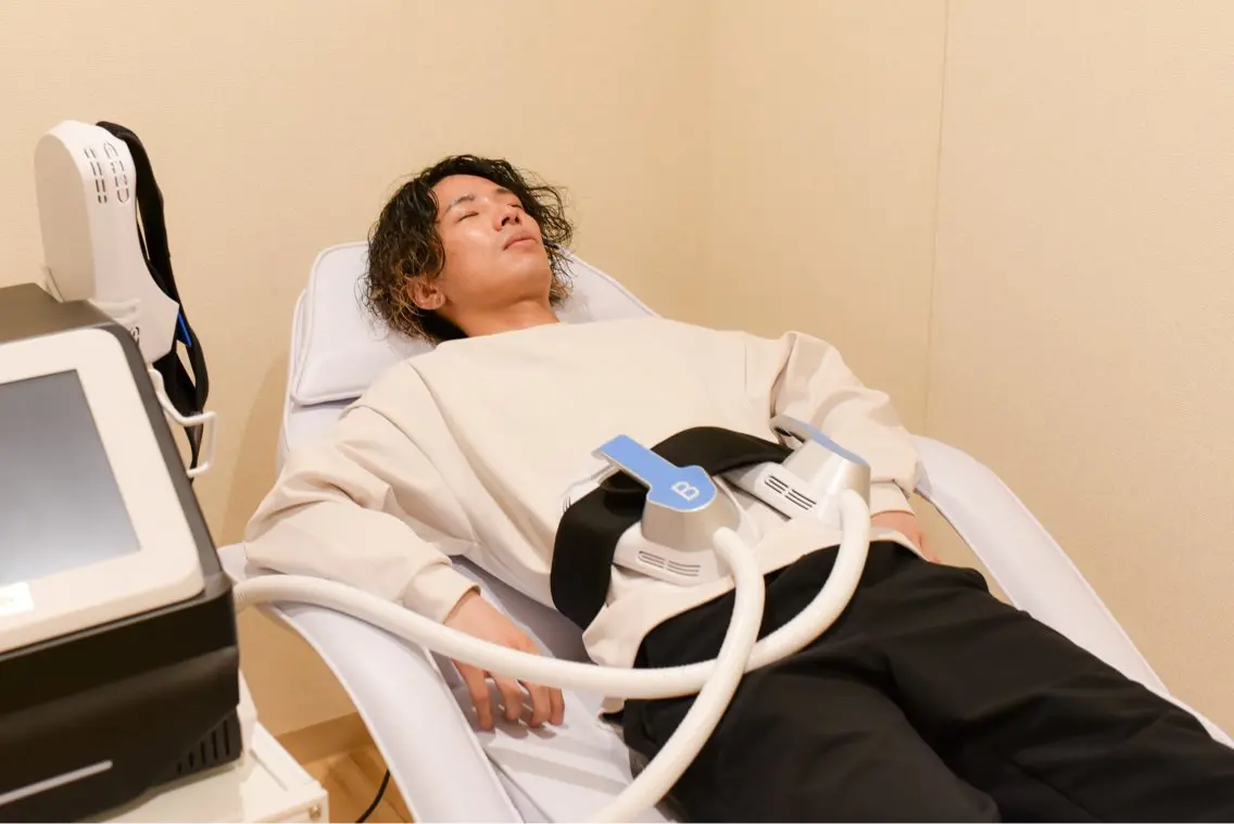 本日限定★【筋トレ】寝てるだけ！電磁パルス筋力トレーニング30分 2ハンドルの写真