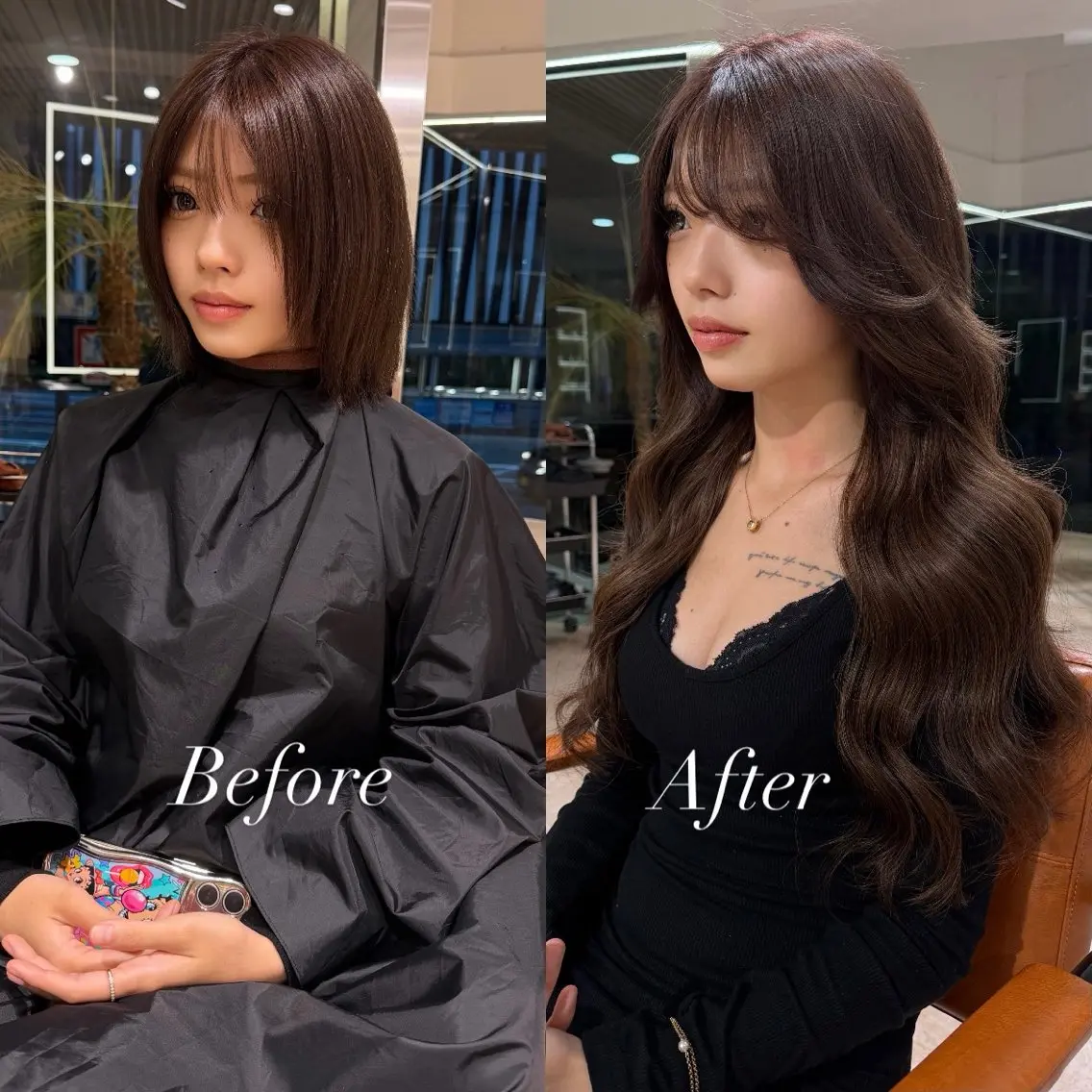 ロング カラー シールエクステ ハイトーンカラー エクステ ヘアカラー エクステ シールエクステ特化 ハイトーン、NANAのヘアスタイル
