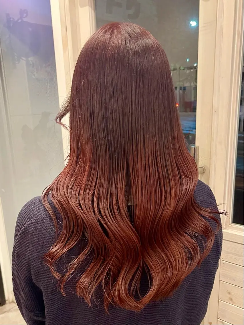 ロング カット ヘアカラー トリートメント 🍭透明感カラー 志賀拓海🍬🌈のヘアスタイル