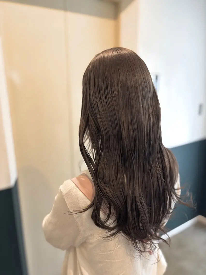 ロング ヘアカラー トリートメント ☁️RIKA☁️ @ri2_____bのヘアスタイル
