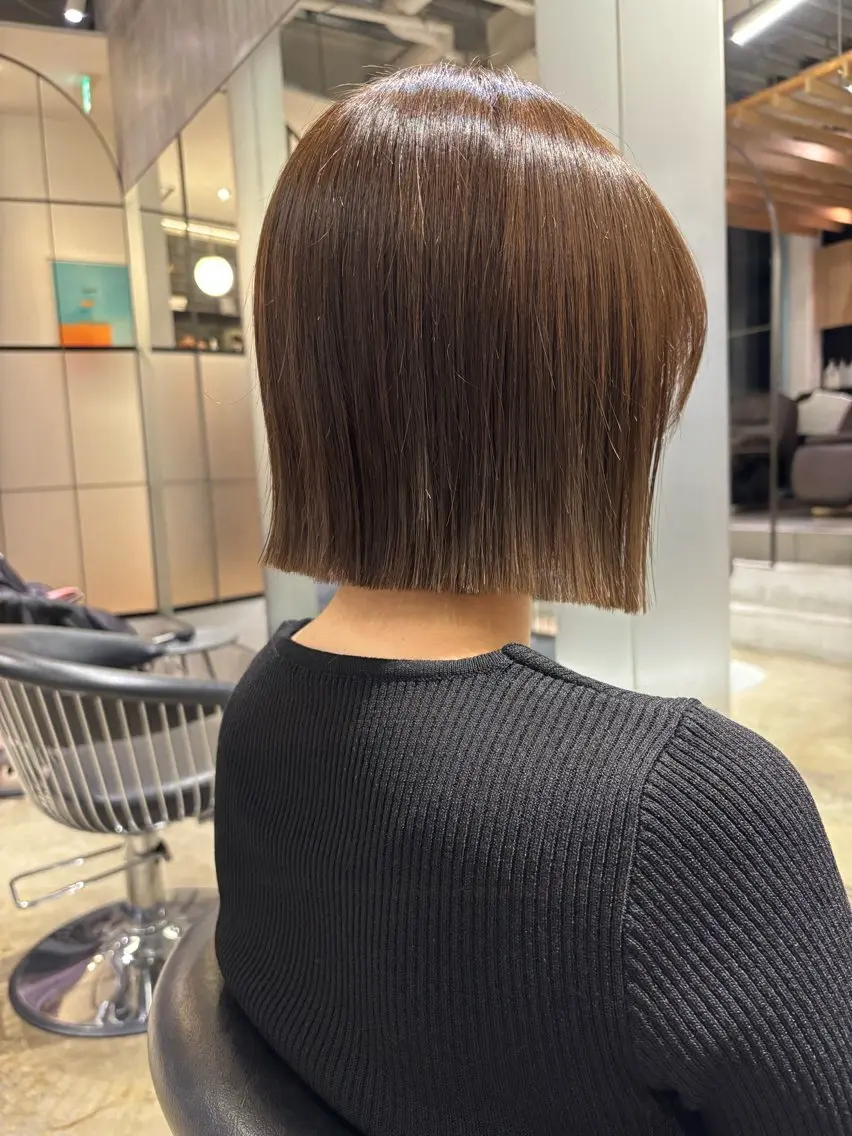 ショート カット 縮毛矯正 西田  美侑/ 前髪・顔周りカットのヘアスタイル