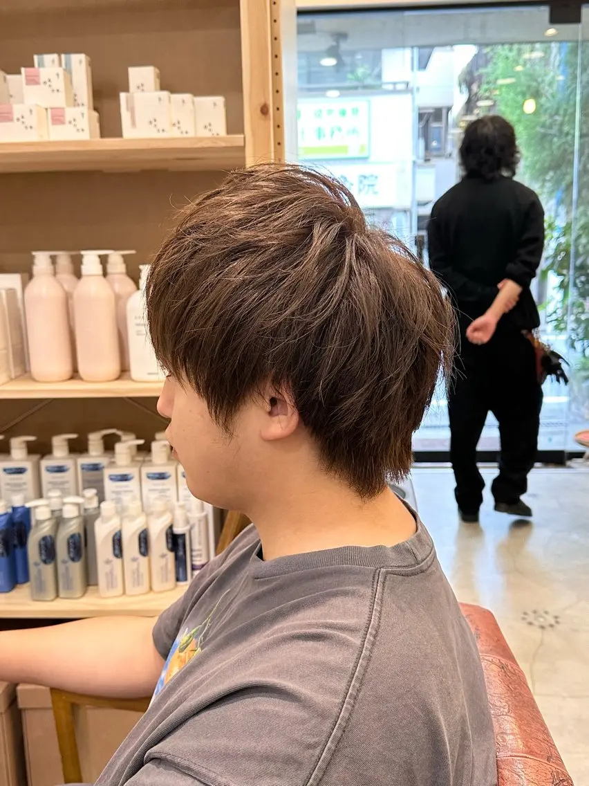 ショート カラー ヘアカラー トリートメント 村上 滉弥のヘアスタイル