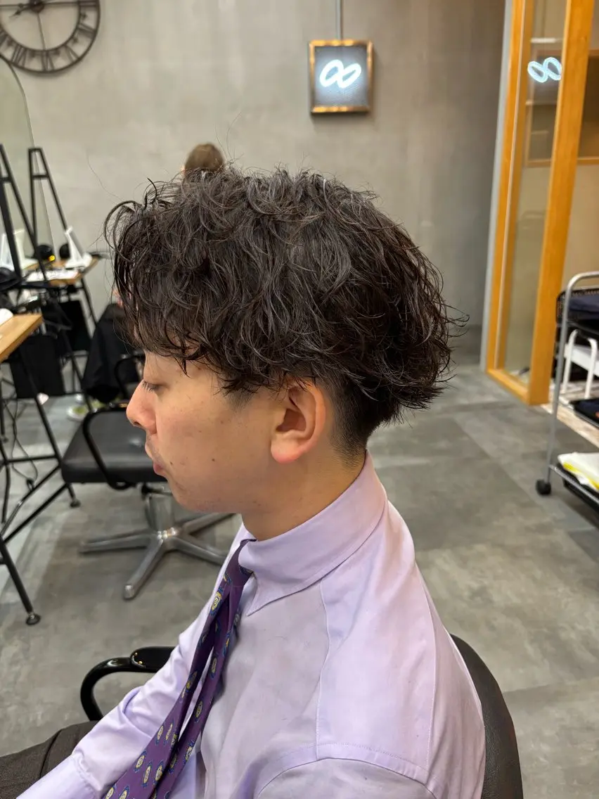 ショート メンズ カット パーマ 鹿児島 TSUBASAのヘアスタイル