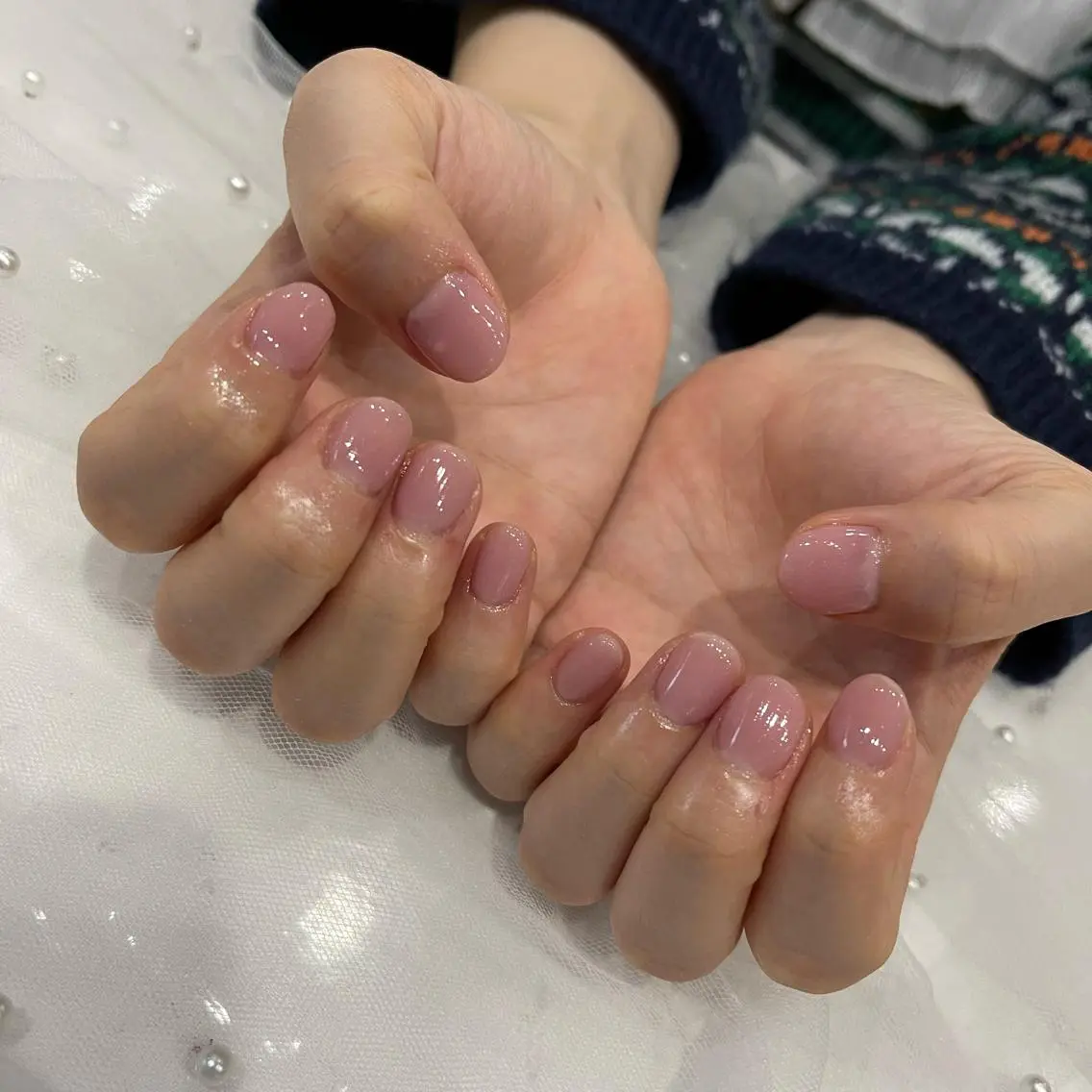 ネイル ワンカラーネイル Wish Nail 恒川のネイルデザイン