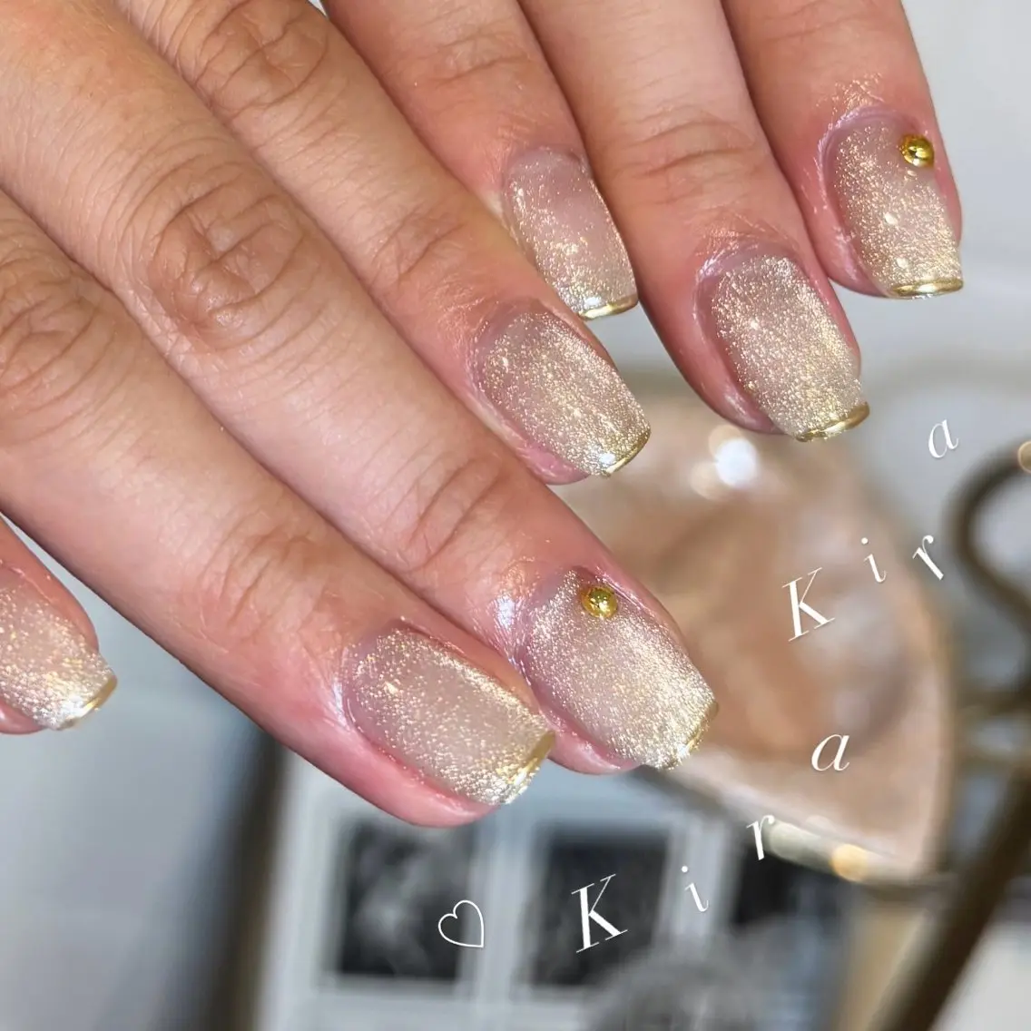 ネイル マグネットネイル ミラーネイル ハンドネイル Ballie/ Mizukiのネイルデザイン