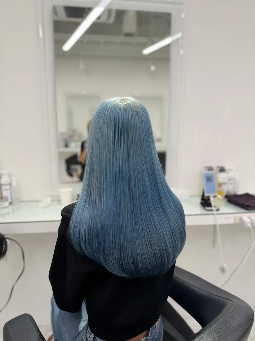 ロング カラー カット ヘアカラー トリートメント ヘッドスパ ヘアセット ❄最強かわいいカラー ❄️MINA❄️のヘアスタイル
