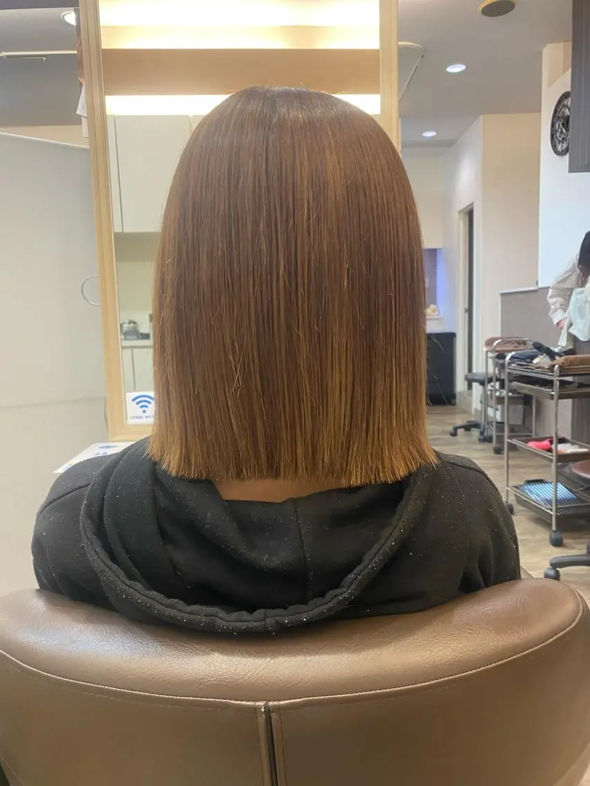 縮毛矯正の写真