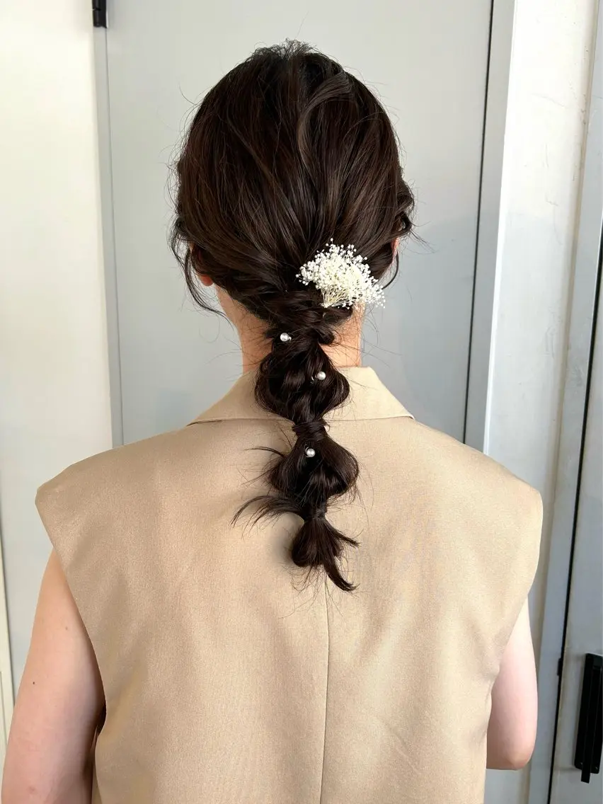 【🫧ミニモ限定🫧】 おでかけ前の簡単ヘアアレンジ🌱の写真