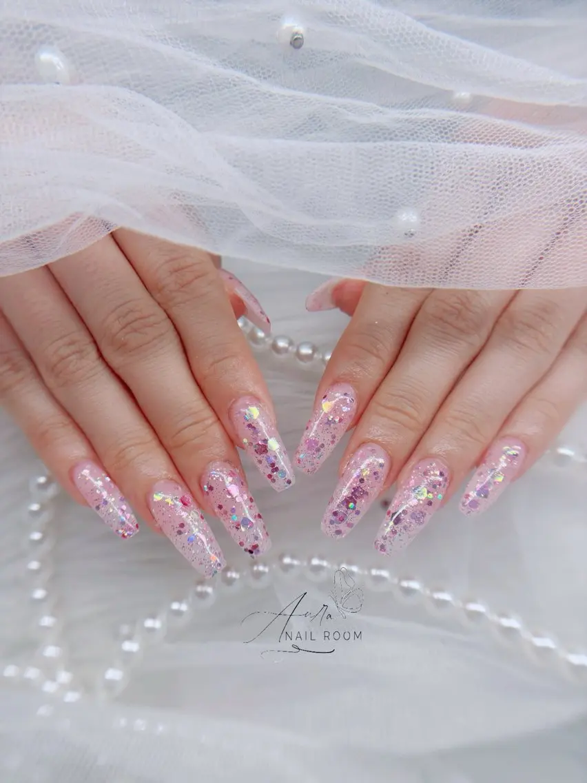 ネイル フラッシュネイル Aura Nail Roomのネイルデザイン