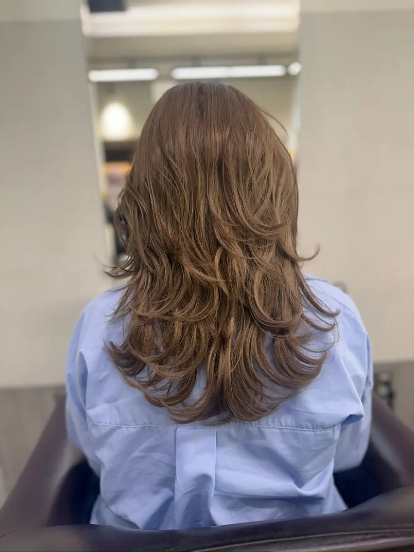 ロング カラー カット ヘアカラー トリートメント 天神大名/ブリーチ 鶴岡和幸/ハイトーンのヘアスタイル