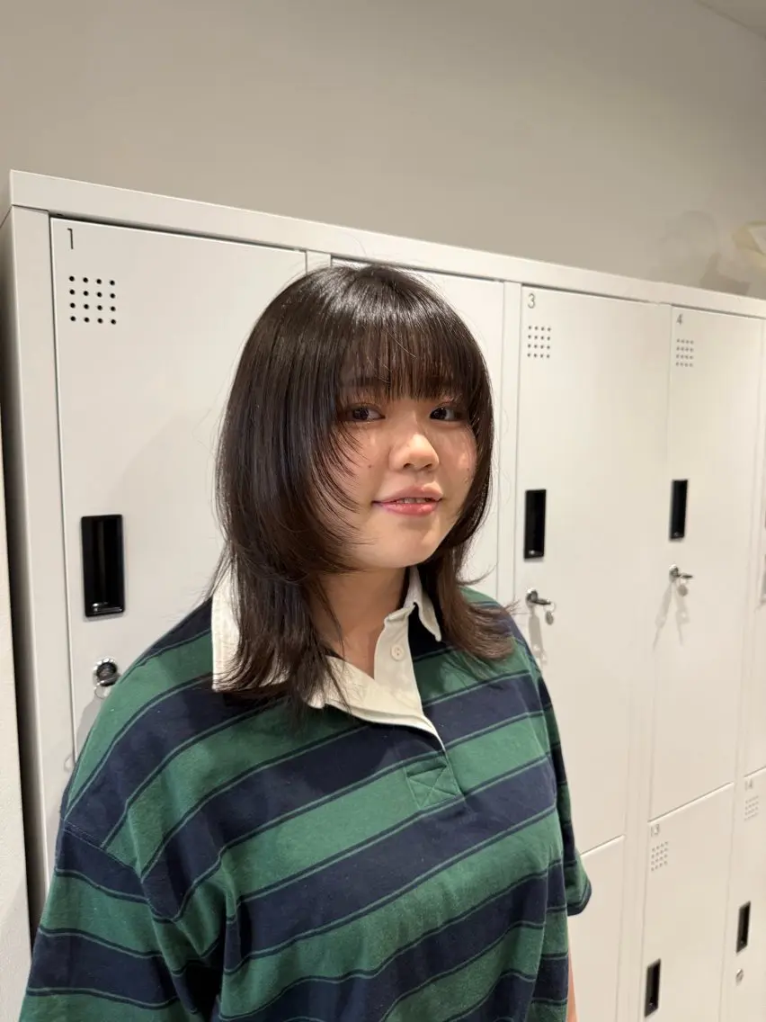 セミロング ウルフカット ショート/ 似合わせカットモカのヘアスタイル