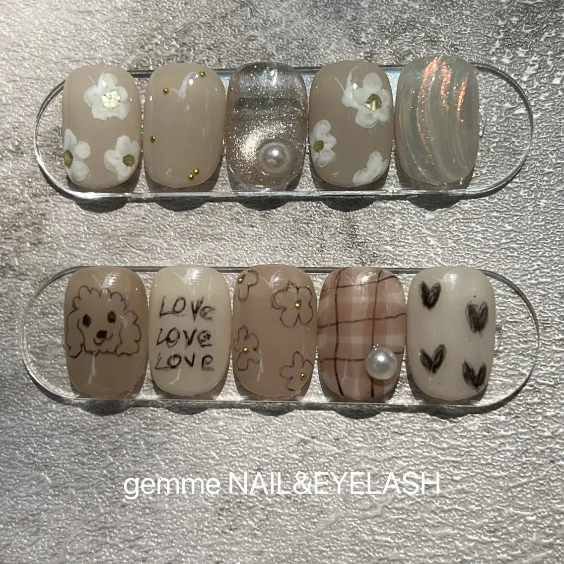 ネイル ハンドネイル gemme 𓂃 yuiのマツエク・マツパデザイン