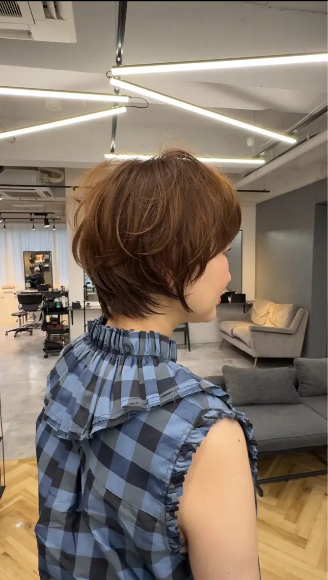 ショート 真下 瑞歩のヘアスタイル