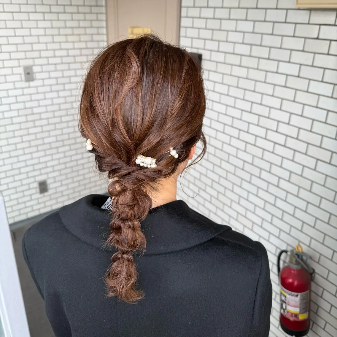 ミディアム ヘアアレンジ 成人式 ハーフアップ 結婚式・ブライダル デート 卒業式のヘアスタイル ヘアセット 褒められヘアメイク /ボブ女子🐶みおのヘアスタイル