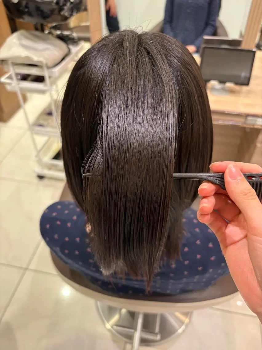 ミディアム 髪質改善 トリートメント 菅原 愛佳のヘアスタイル