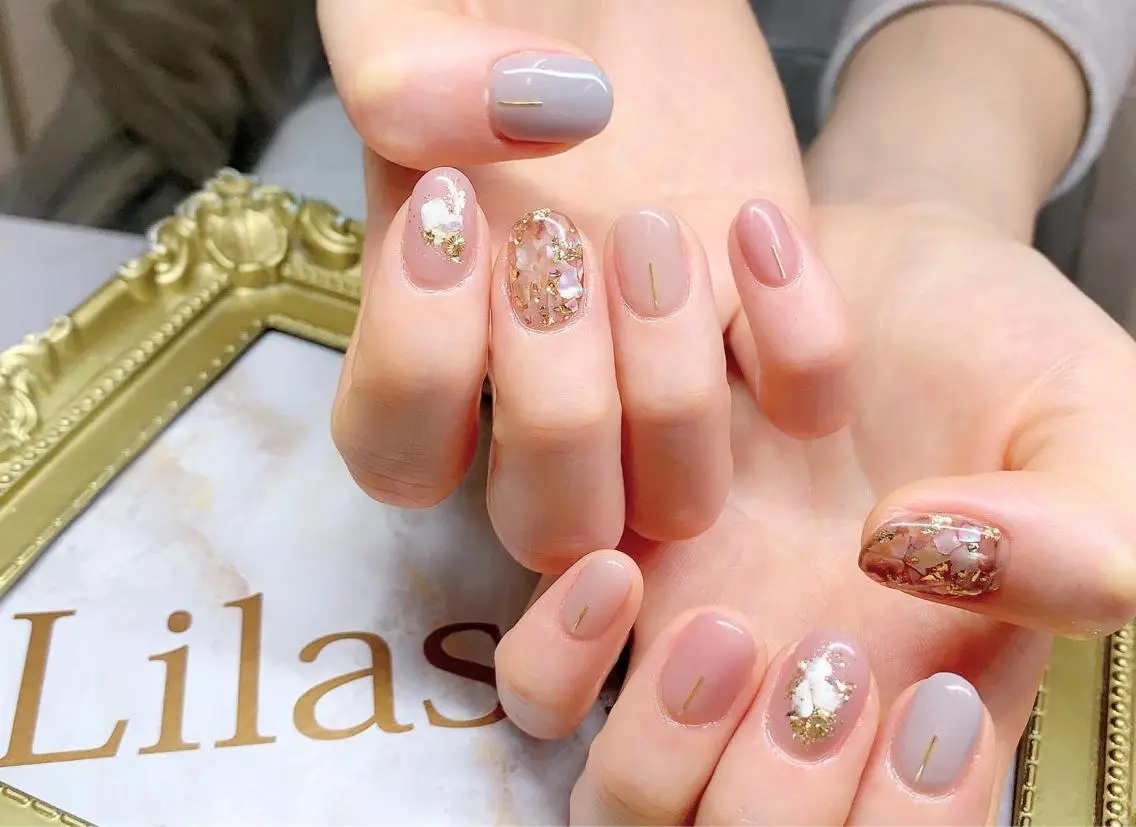 ネイル ジェルネイル ハードジェル ロングネイル ニュアンスネイル パステルネイル Lilas Nailのネイルデザイン