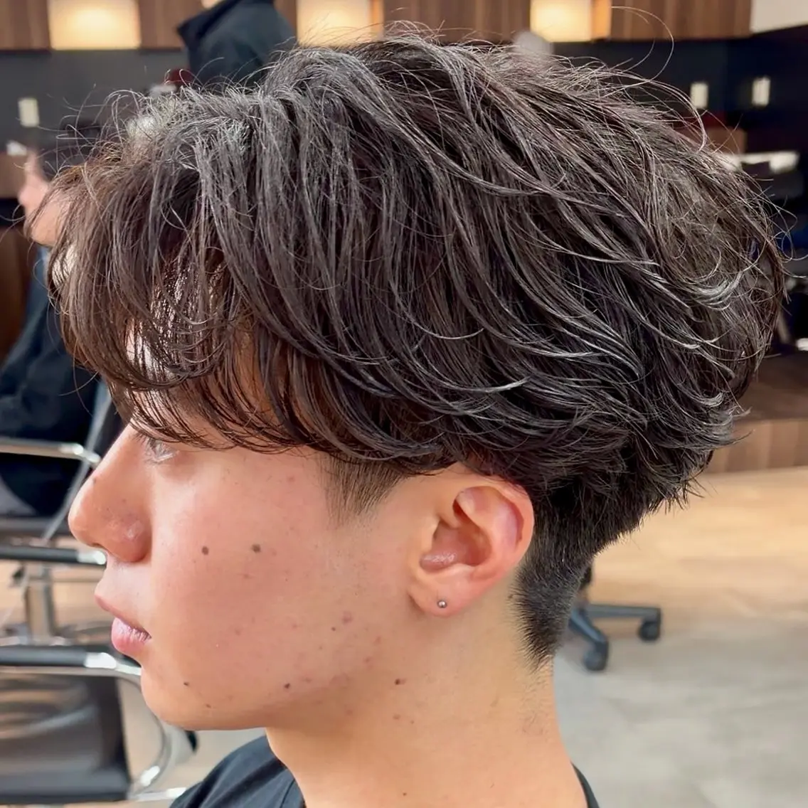 パーマ メンズ センターパート マッシュ メンズパーマ ニュアンスパーマ カット パーマ 男の理想を叶える🔥 メンズパーマ特化|関のヘアスタイル