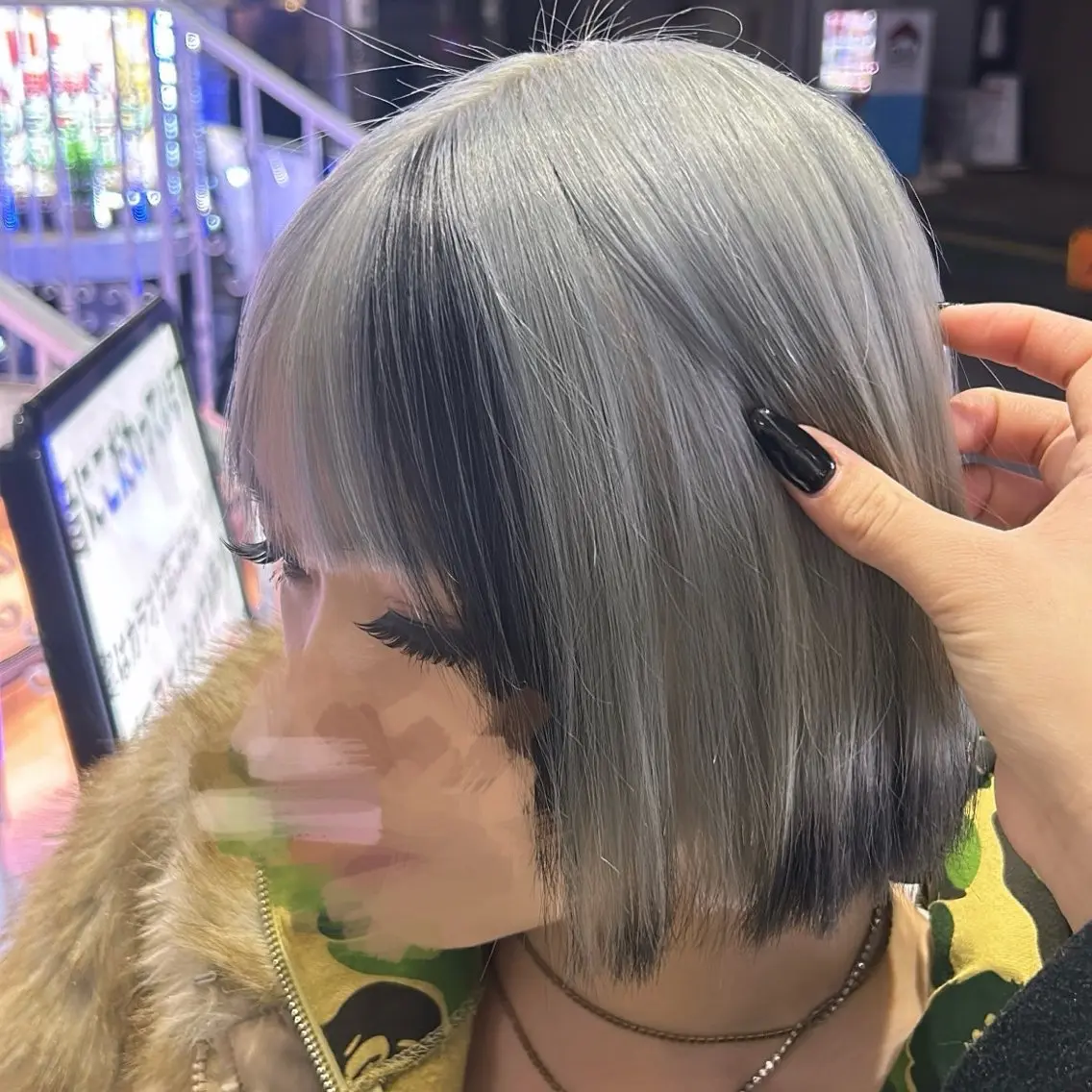 セミロング カラー 🫧💞ハイトーン 瀧田 菜々花🦄🫧のヘアスタイル