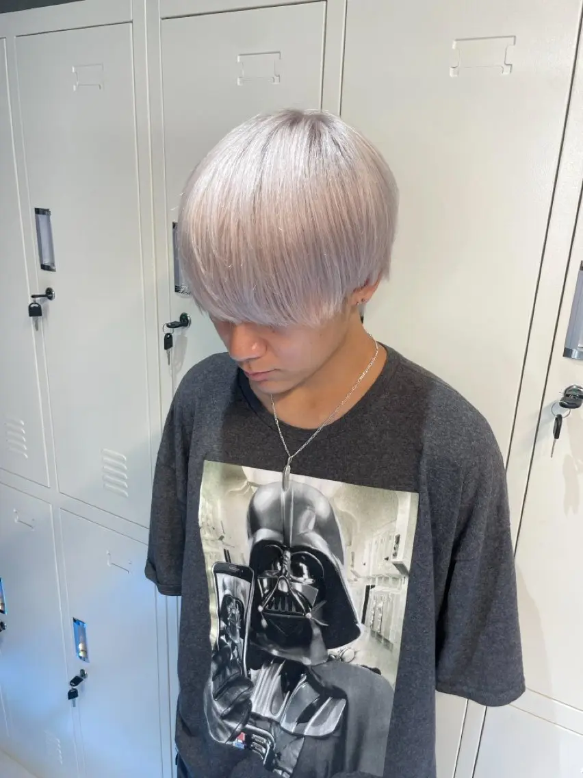 カラー メンズ ハイトーンカラー りゅうたのヘアスタイル