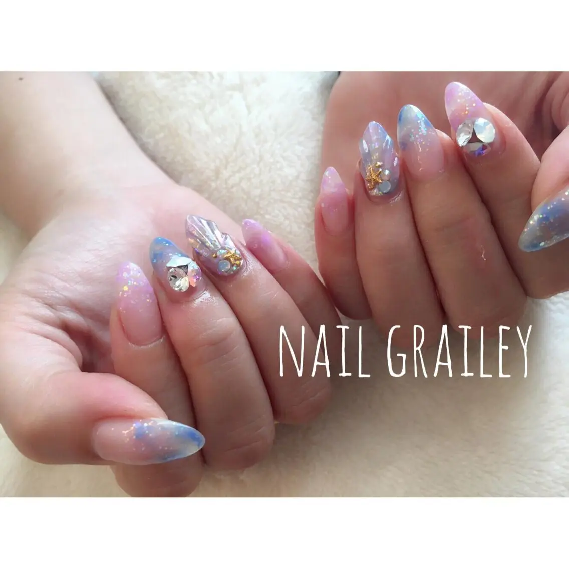 ネイル ストーンネイル nail makoのネイルデザイン